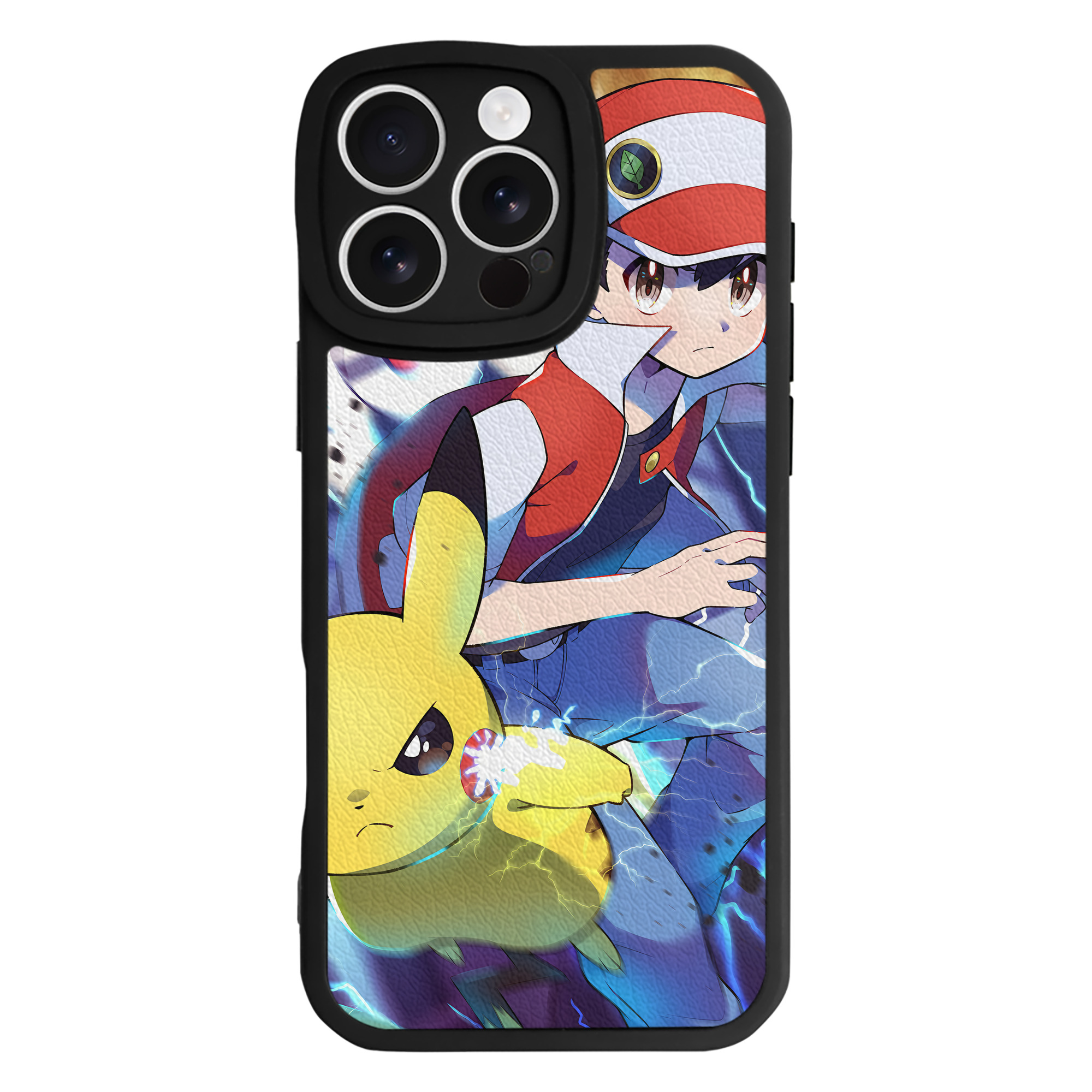 （画像用） ポケットモンスター Pokémon 【iPhone 16シリーズ対応】シリコンスマホケース（レザー調） 材質：シリコン